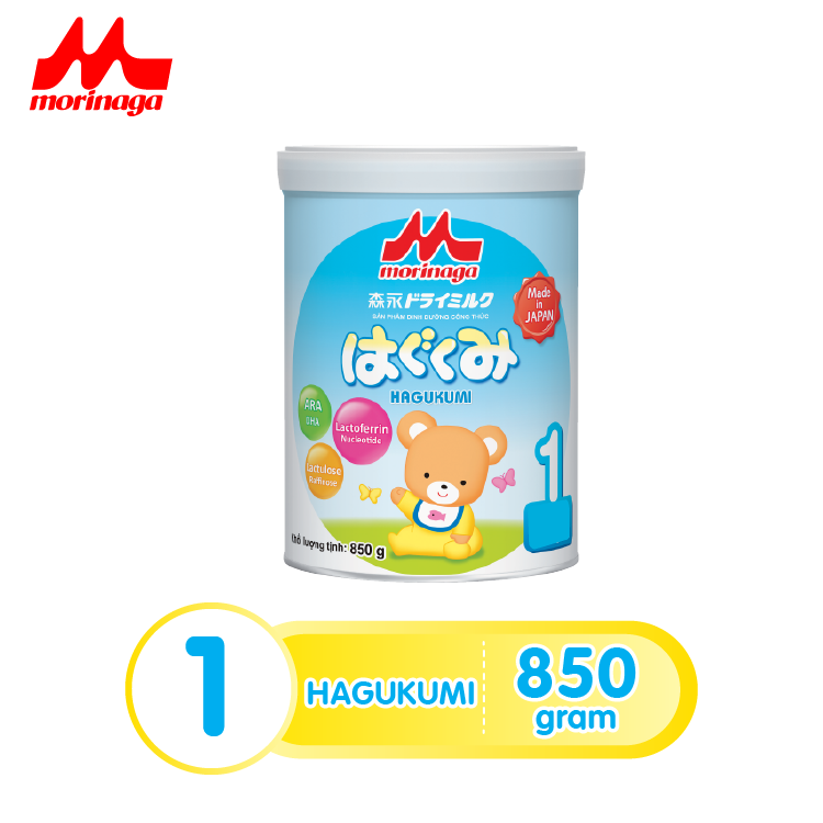 Sữa Morinaga số 1 Hagukumi 850g thêm dưỡng chất mới
