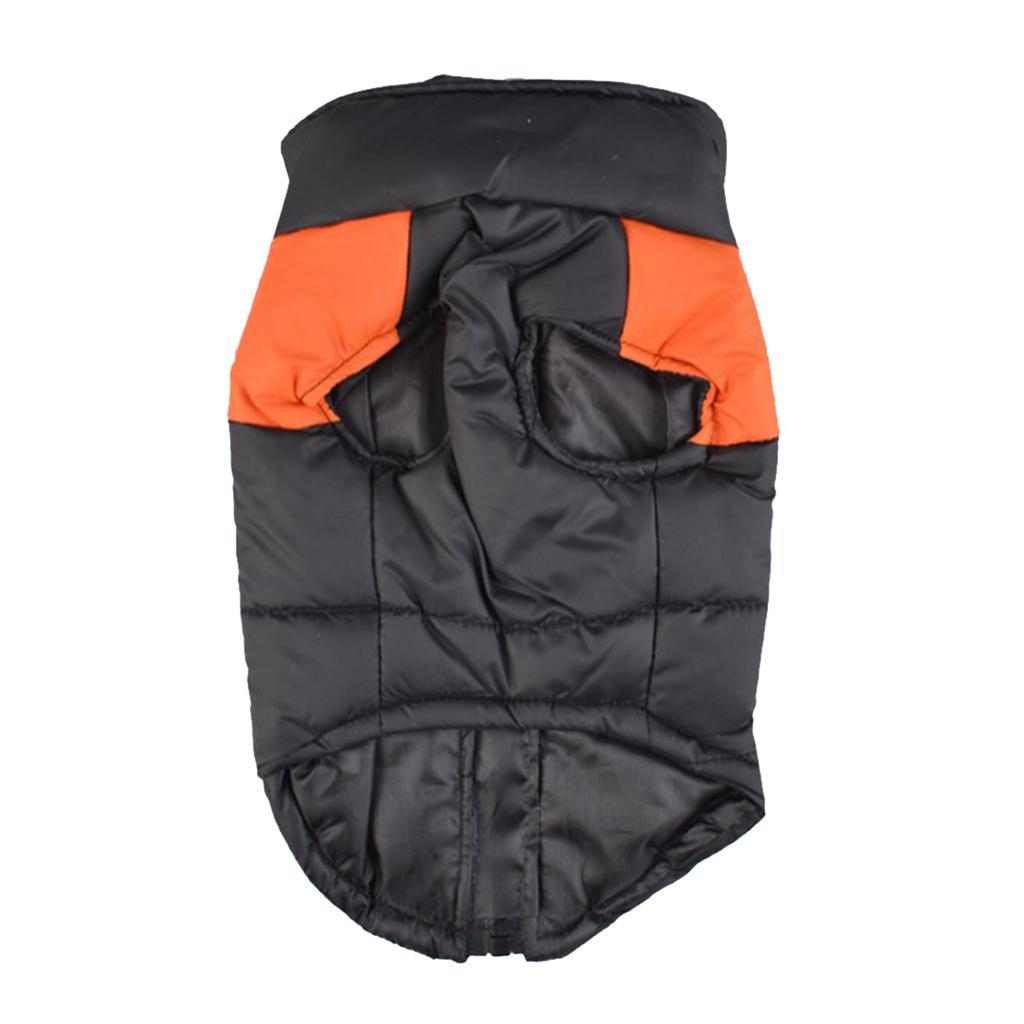 Waterproof Dog Down Jacket Puppy Jacket Coat Pet Winter Clothes Orange - S