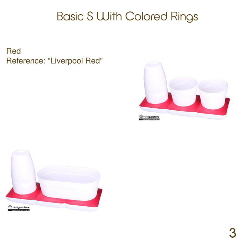 Vòng Phụ Kiện 5 Màu Color Ring Thay Thế Vòng Chậu Kit Trồng Cây Tự Dưỡng nhập khẩu Bồ Đào Nha Basic S và Basic UNO