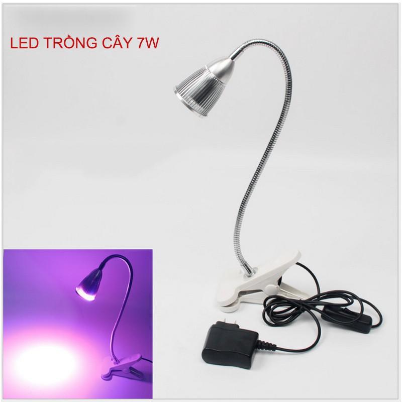 BỘ ĐÈN LED CHIẾU RỌI TRỒNG CÂY TRONG NHÀ 7W TẢN NHIỆT NHÔM