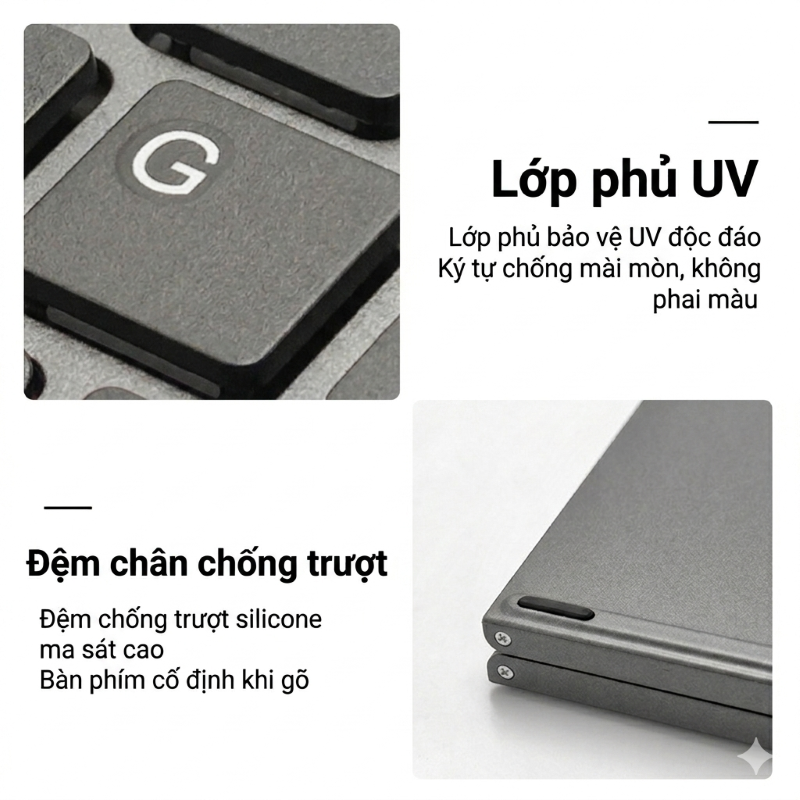 Bàn phím Gấp gọn mini không dây Bluetooth B89 - pin sạc TypeC cho PC Laptop điện thoại máy tính bảng hàng nhập khẩu