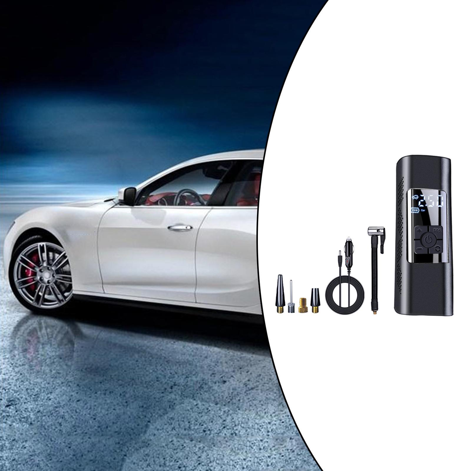 Tire Inflator Portable Air Compressor, Tire Inflator, Tire Pump with Pressure Gauge, LED Light, Air Pump for Car Tires, Bicycles and Other Inflatables