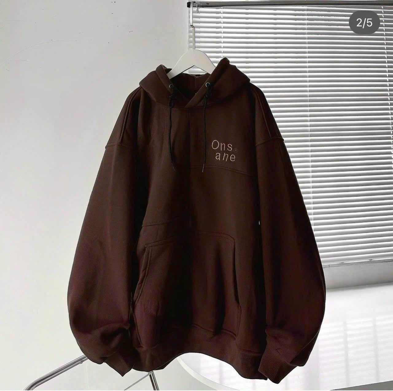 [FREESHIP] Áo Khoác Hoodie Nỉ Nam Nữ Phối Theo Form Rộng Chất Vải Dày Dặn Có 2 Túi Bên Cạnh Nhìn Siêu Chất Hàng Hot Trend HTM FASHION - Brown