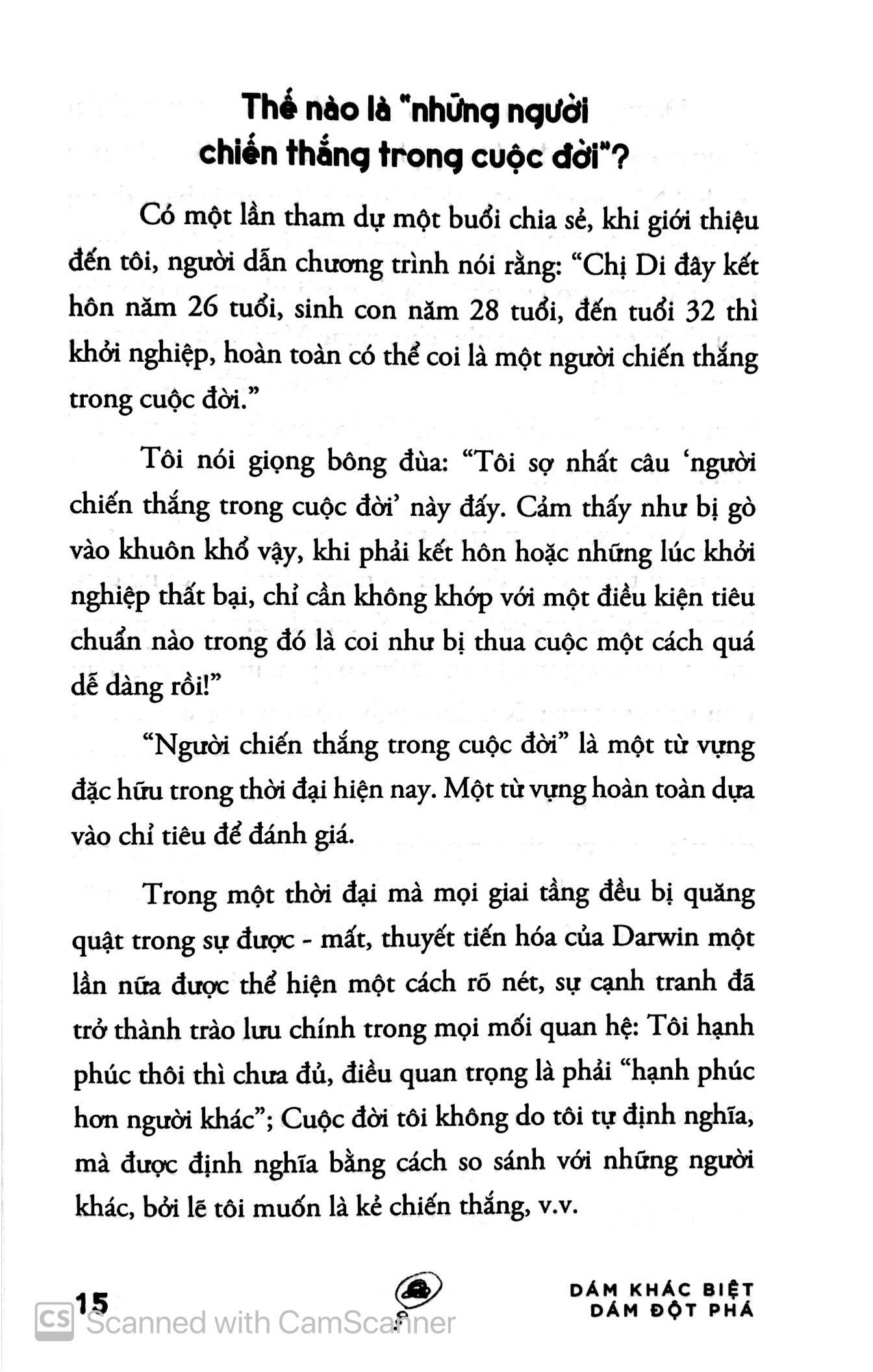 Dám Khác Biệt, Dám Đột Phá