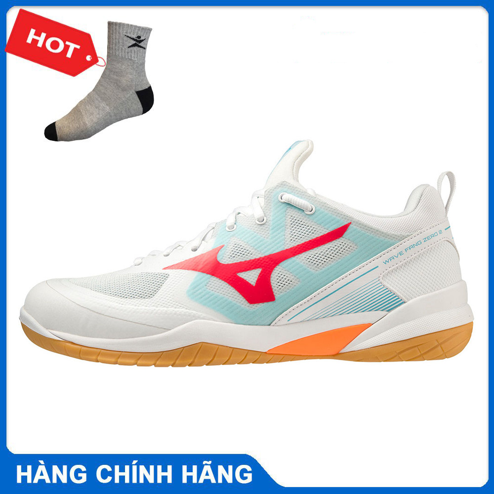 Giày cầu lông Mizuno WAVE FANG ZERO 2 chính hãng mẫu mới -tặng tất thể thao bendu