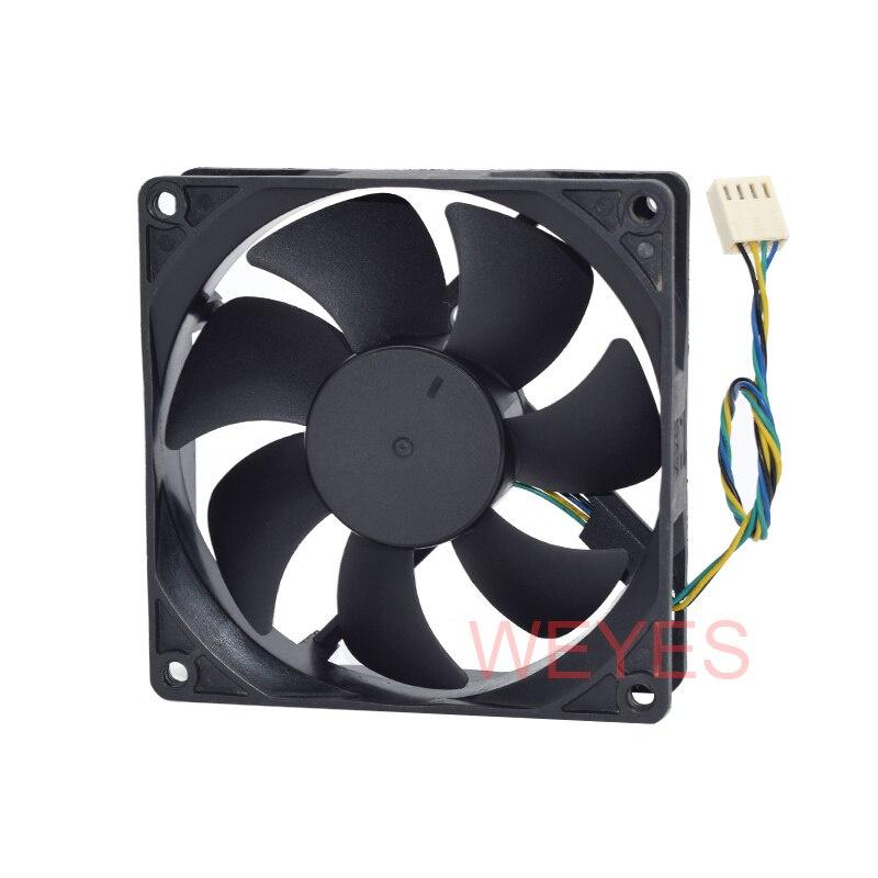 Mới cho EVERFLOW 9025 F129025Quạt tản nhiệt 4 dây PWM BU DC12V 0.38A