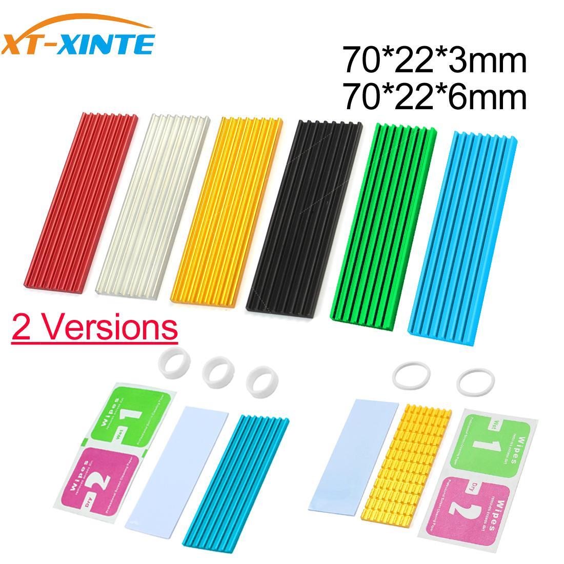 Nhôm Làm Mát Tản Nhiệt Nhiệt Miếng Tản Nhiệt Tản Nhiệt Độ Dày 3Mm 6Mm Cho M.2 NGFF SATA PCI-E NVME m2 SSD Tản Nhiệt