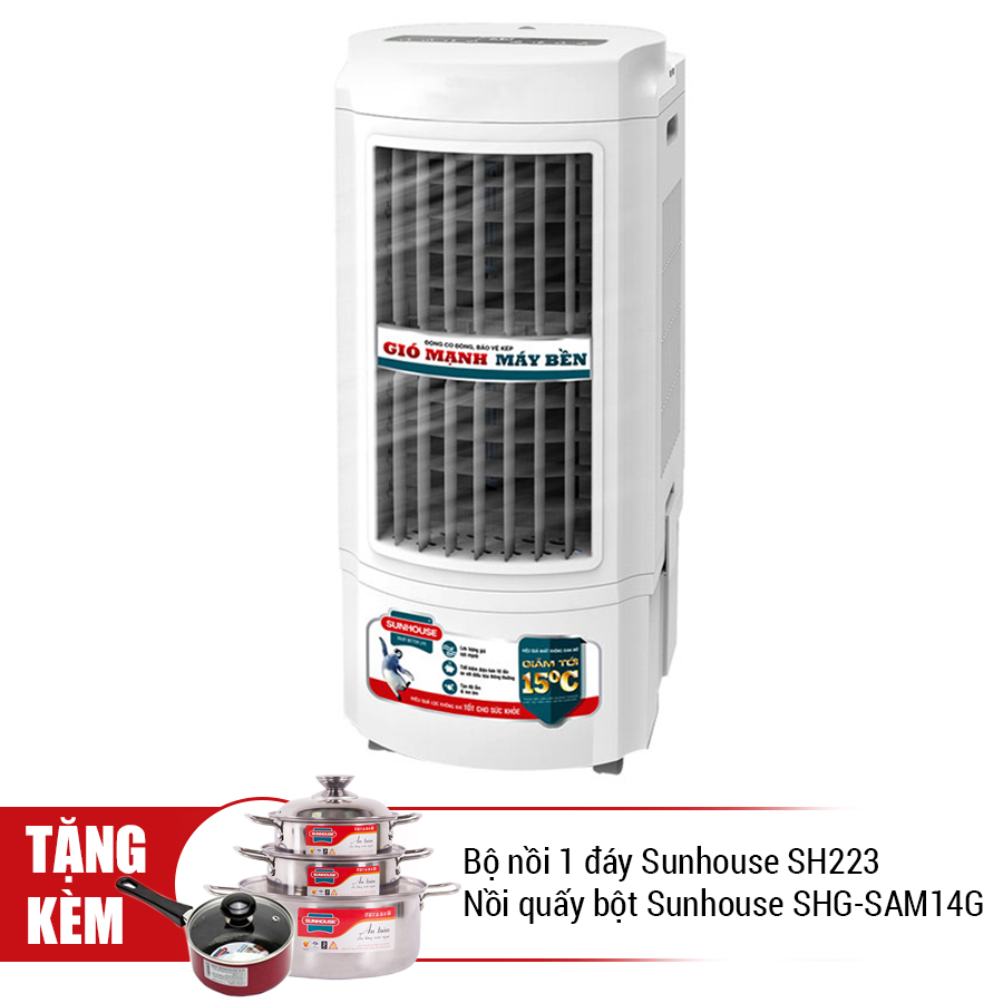 Quạt Điều Hòa Sunhouse SHD7723 (Trắng - Xám) - Hàng Chính Hãng