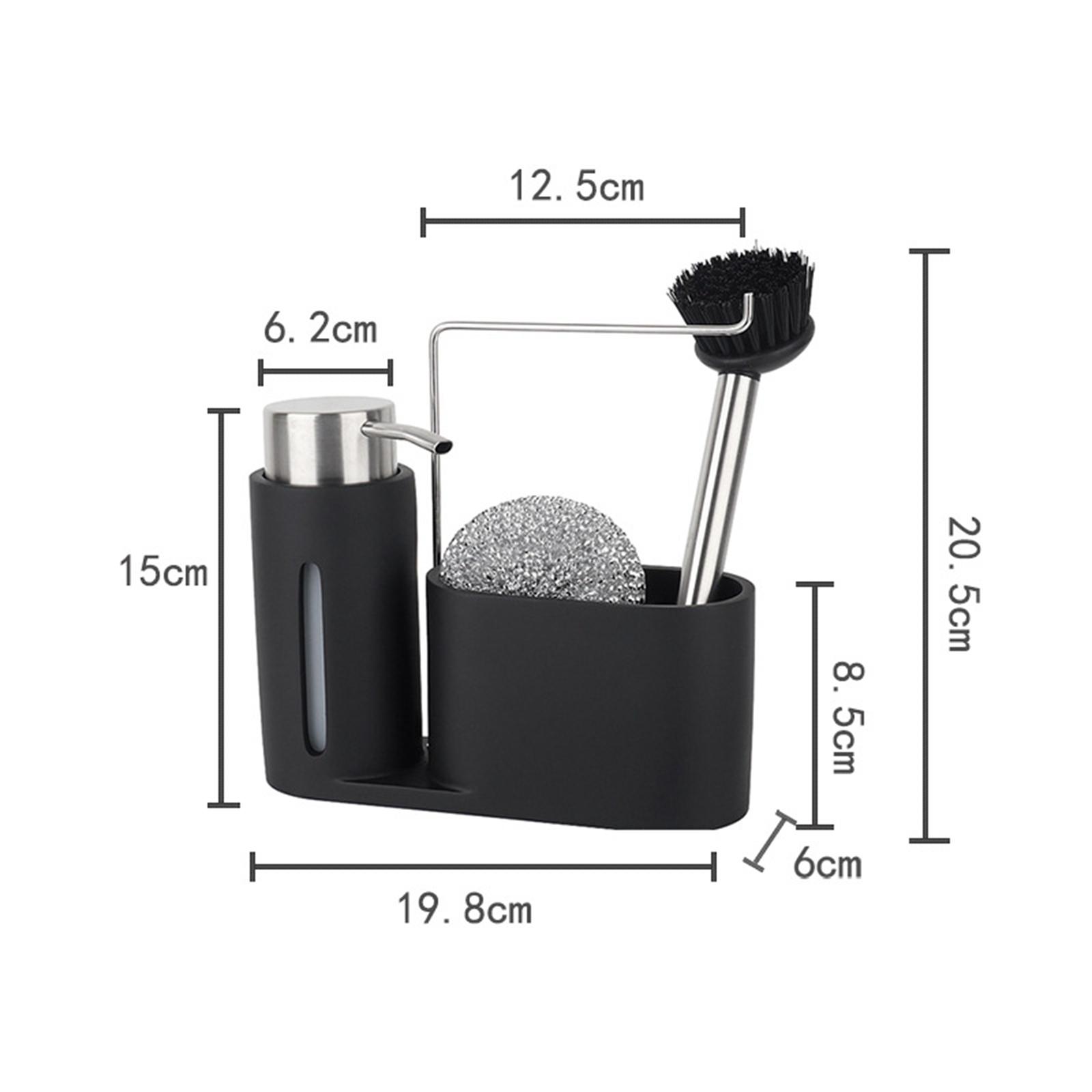 Kitchen Soap Dispenser Storage Holder Caddy for Sink Bathroom