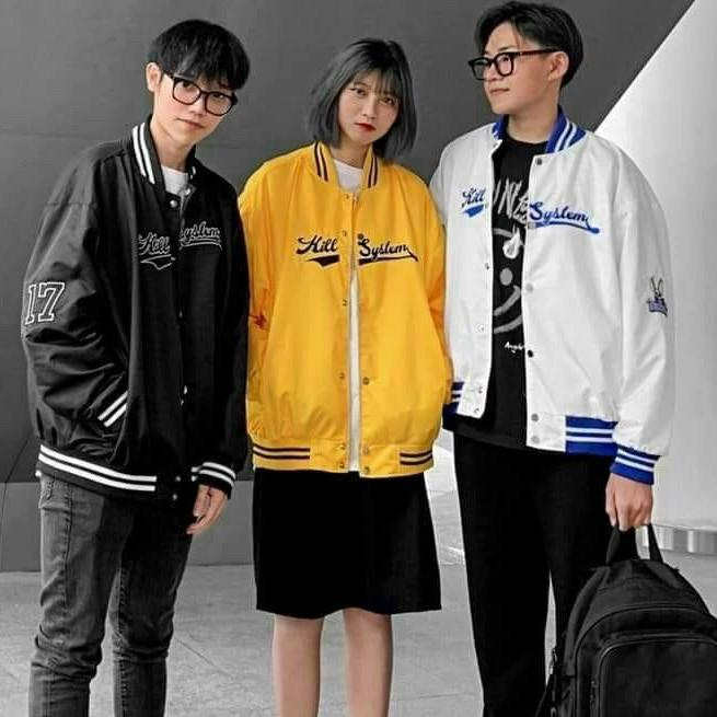 &lt;HOT&gt; Áo khoác dù bomber nam nữ unisex form rộng vải 2 lớp chất xịn, dày dặn, y ảnh phong cách hàn quốc (kisystem)