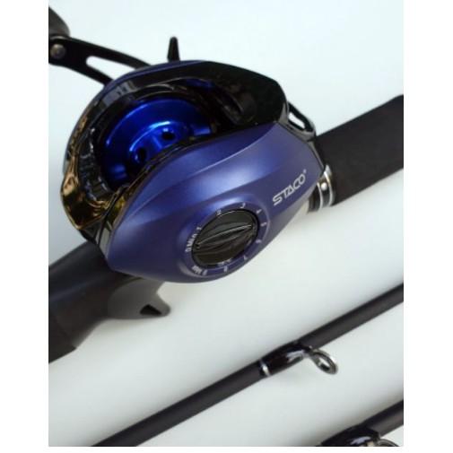 Bộ cần câu lure 2 ngọn 1m8, 2m1,2m4, máy ngang LV201