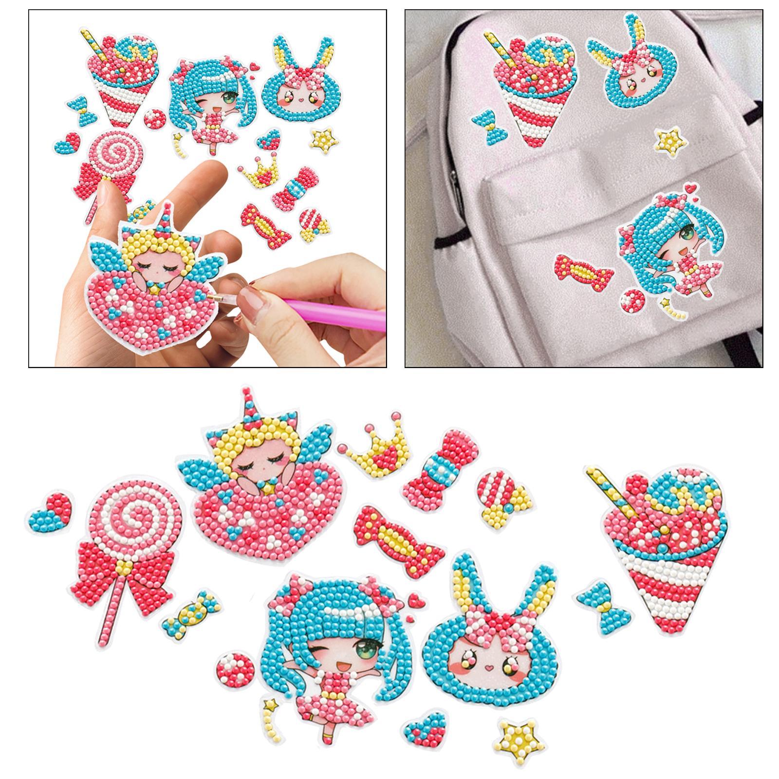 DIY Stickers Cute Rhinestones Animals Paint by Number Kits