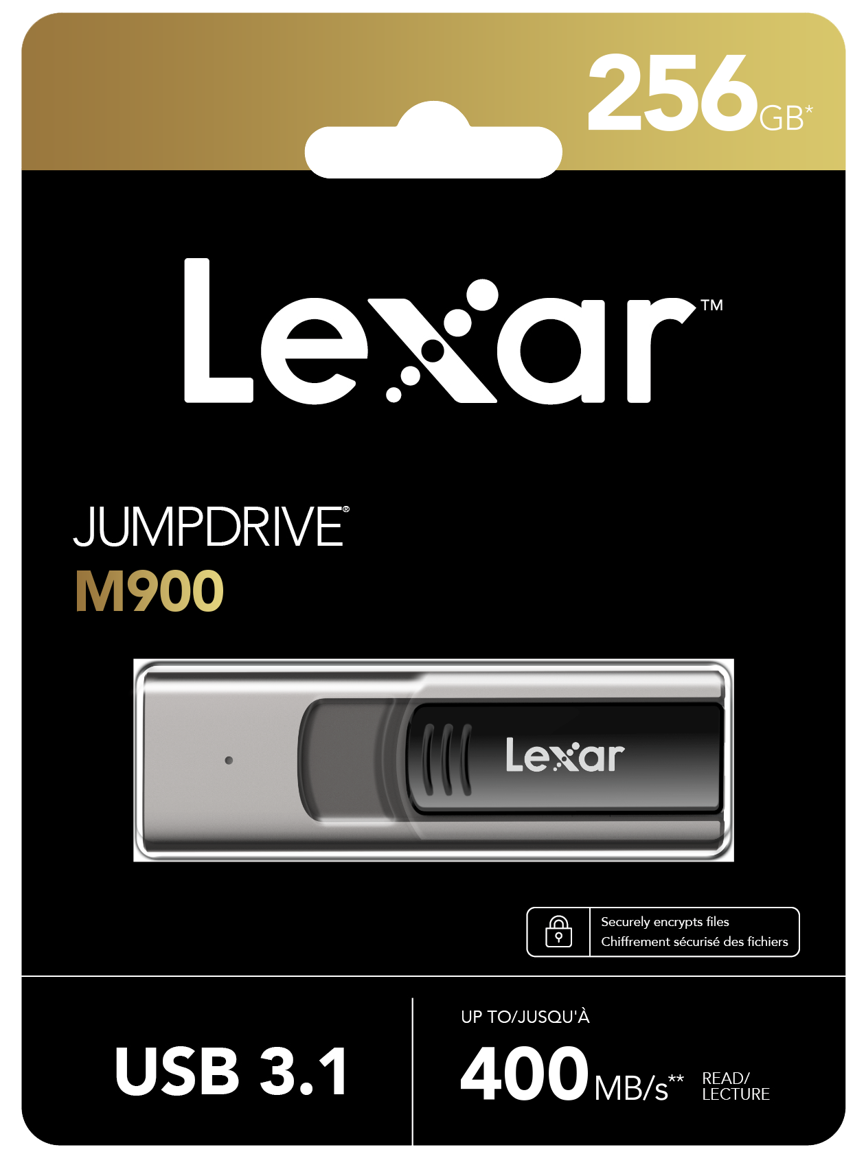 USB Lexar Jumpdrive M900 Flash Drive 128GB/ 256GB , chuẩn 3.1 , tốc độ đọc 400MB/s, tương thích PC/ MAC - Hàng chính hãng