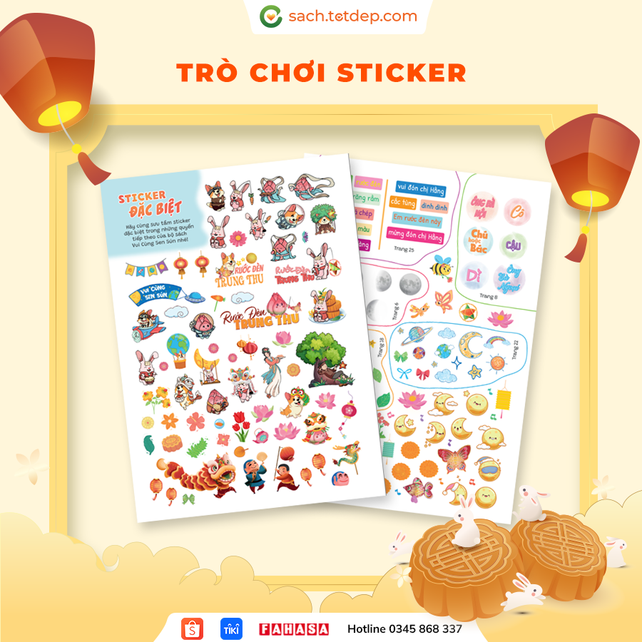 Sách truyện tương tác thiếu nhi - Vui cùng Sen sún: Rước Đèn Trung Thu