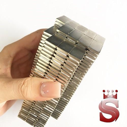 Nam châm trắng kích thước 40x10x5mm mạ nikel