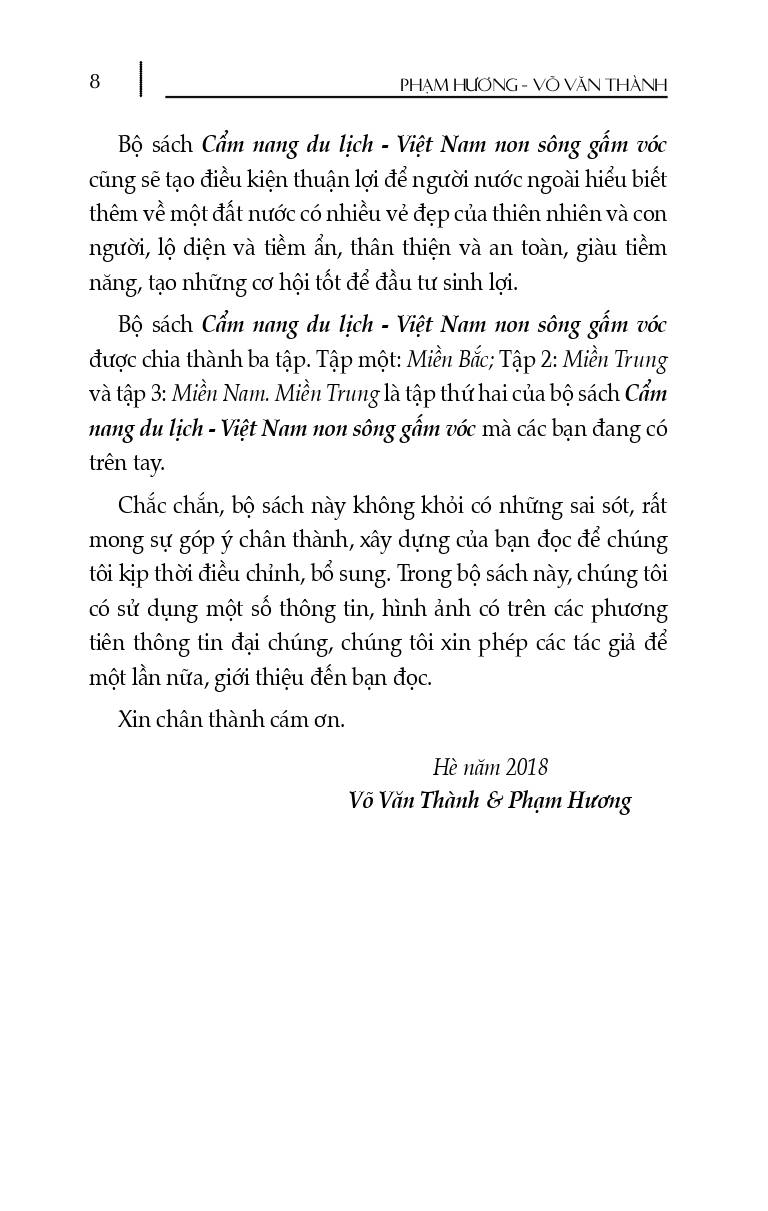 Cẩm nang du lịch: Việt Nam Non Sông Gấm Vóc - Miền Trung (Tái bản có sửa chữa, bổ sung)