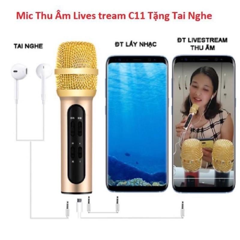 Mic thu âm livetream  phiên bản nâng cấp  2020 c11