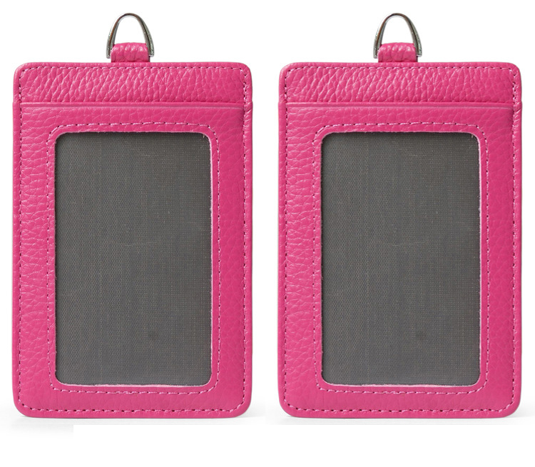 Ví đeo đựng thẻ công ty, ATM, CMT da bò thật 2 ngăn