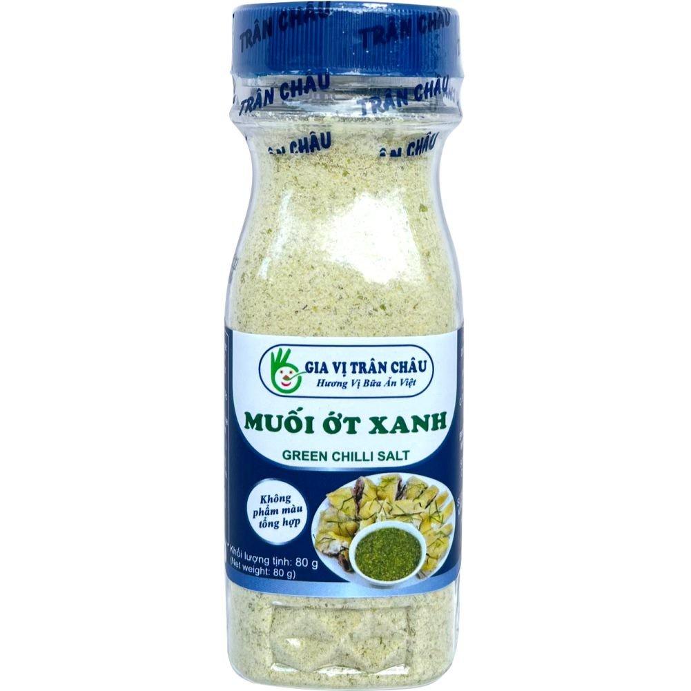 Muối ớt xanh Trân Châu hũ 80g