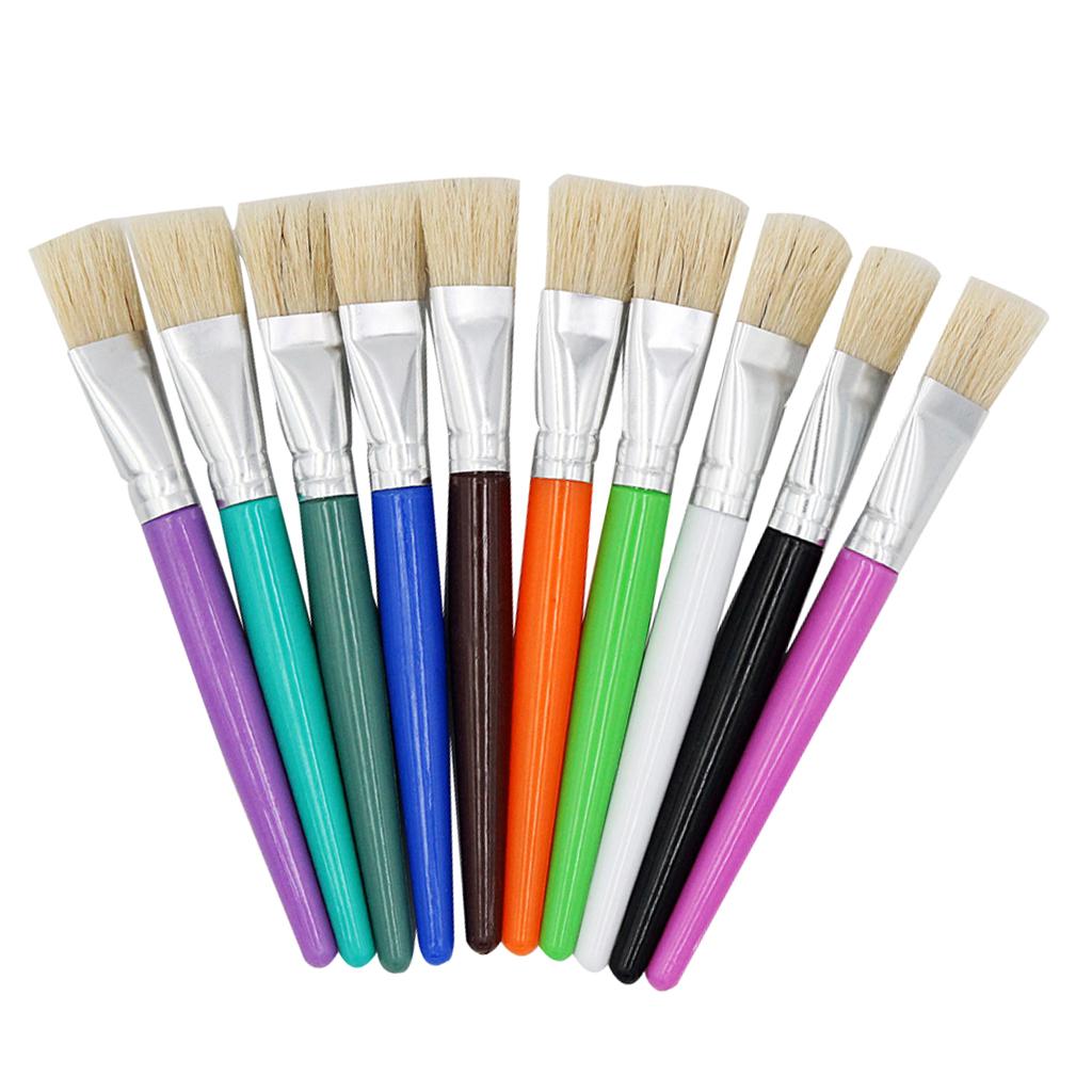 10/20Pcs Kids Artist Paint Brushes for Watercolor Oil Acrylic Painting Arts Tool