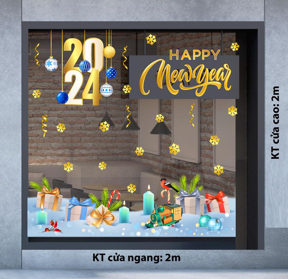 Decal trang trí NOEL 2024 combo số 34