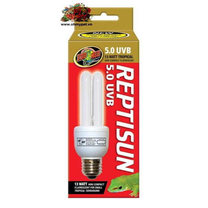 Đèn huỳnh quang cung cấp UVA và UVB cho bò sát ReptiSun Mini Compact Fluorescent