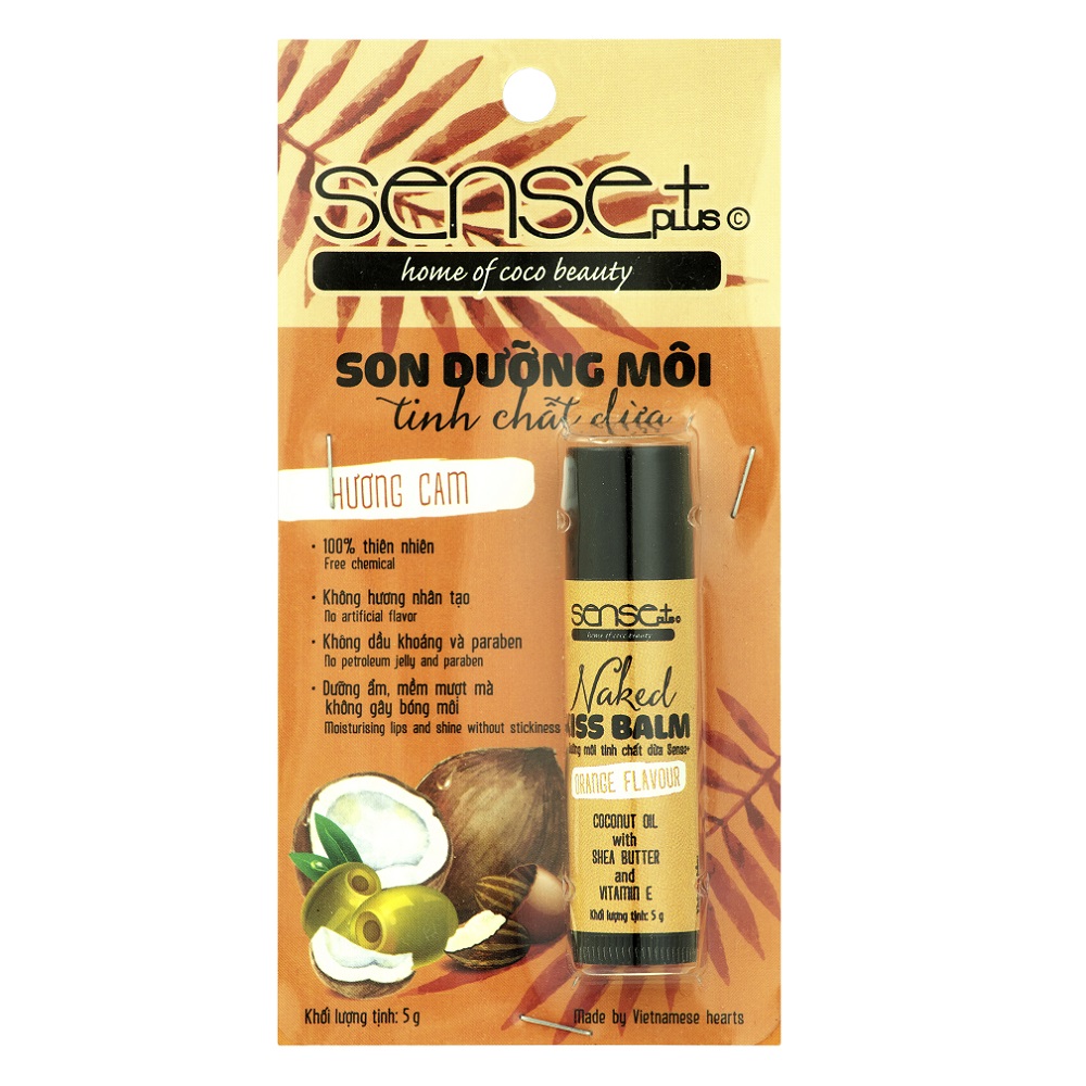 Son Dưỡng Môi Sense+ Naked Balm Hương Cam (5g)