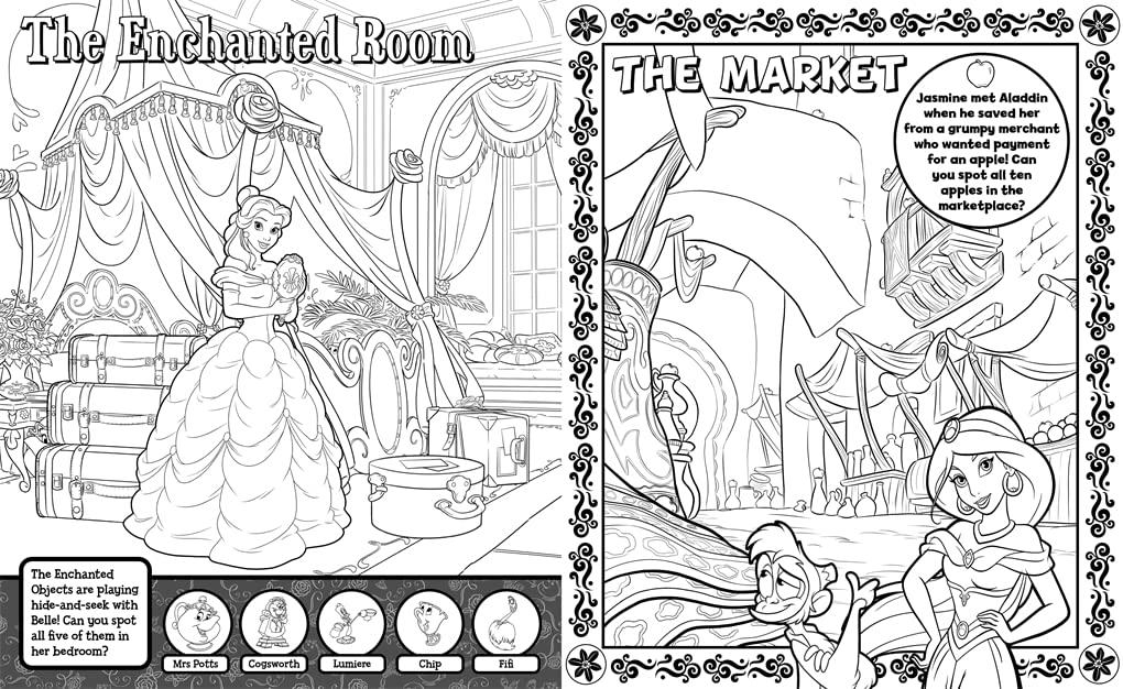 Disney Princess: Search &amp; Find Colouring