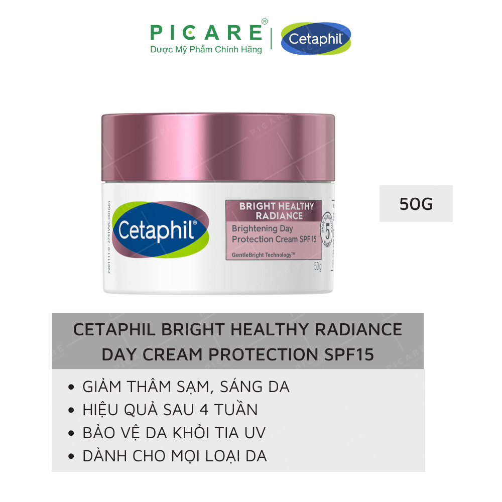 Kem dưỡng ẩm làm sáng da ban ngày Cetaphil Bright Healthy Radiance Day Protection Cream SPF15 50g