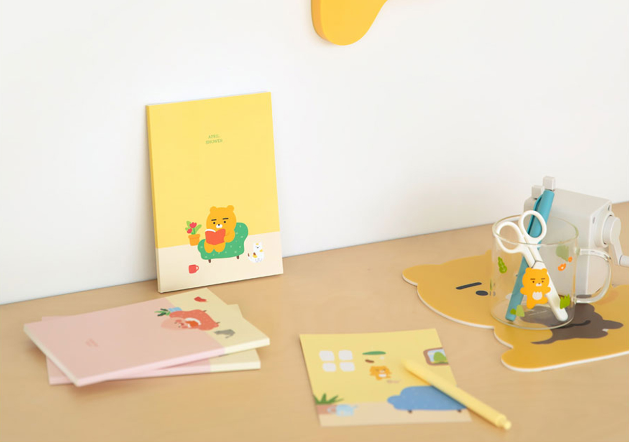 Sổ Tay B6 April Shower Ryan Kakao Friends Chính Hãng