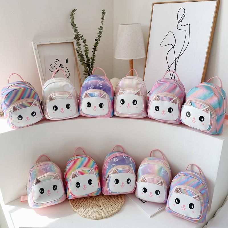 Hoạt Hình PU Trẻ Em Ba Lô Mẫu Giáo Schoolbag Động Vật Trẻ Em Ba Lô Trẻ Em Học Túi Dễ Thương Bé Gái Lưng Cho 2-6 Y