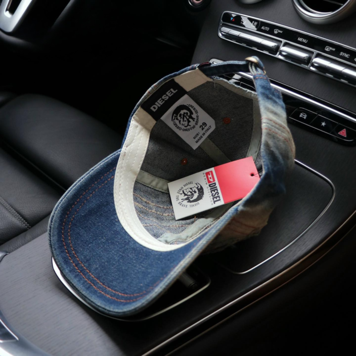 Nón kết, mũ lưỡi trai Diesel phối vải jeans tua form chuẩn thời trang đường phố siêu đẹp (Ảnh thật)