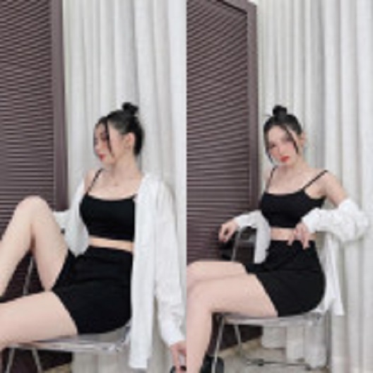 SÉT ĐỒ 3 MÓN NỮ ĐƠN GIẢN NHẸ NHÀNG CỰC DUYÊN DÁNG PHONG CÁCH QUYẾN RŨ HÀNG CHUẨN SHOP HÀNG MỚI