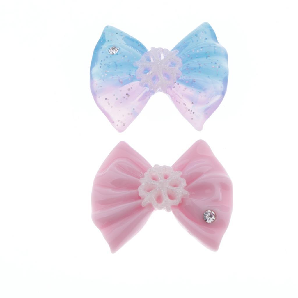 20 Pcs Colorful Bowknot Flatback Cabochon Phone Case DIY Decor