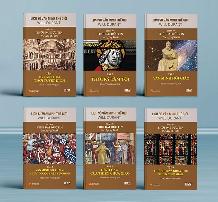 Lịch Sử Văn Minh Thế Giới Phần 4: Thời Đại Đức Tin - Will Durant (bộ 6 tập) - Sách IRED Books