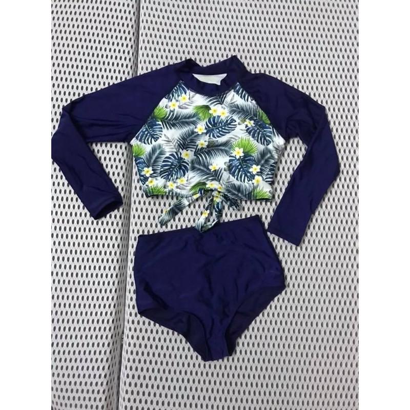 Set đồ bơi 2 mảnh phối hoạ tiết xinh xắn (hình thật chụp sàn