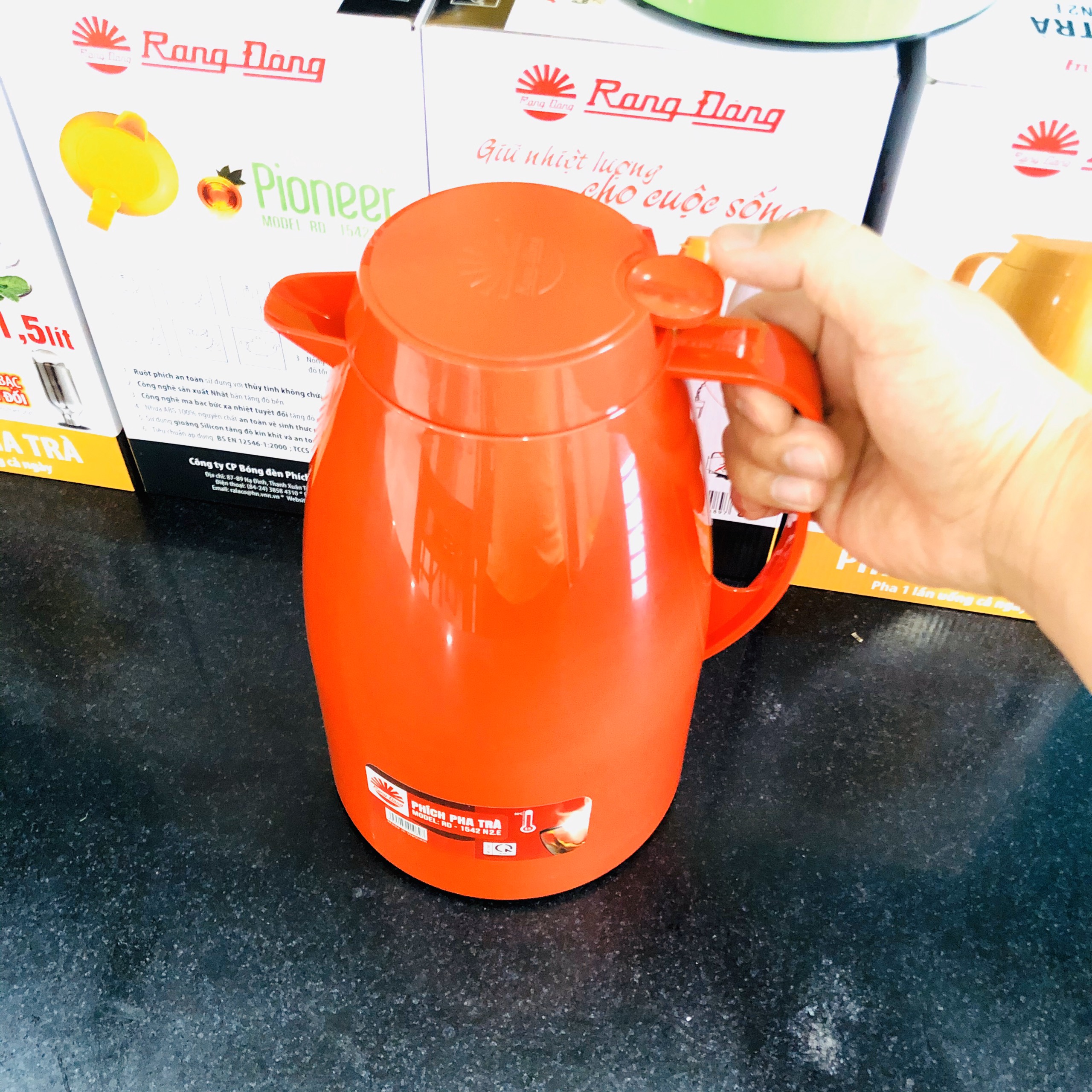 Phích pha trà giữ nhiệt Rạng Đông 1,5L RD-1542 N2.E