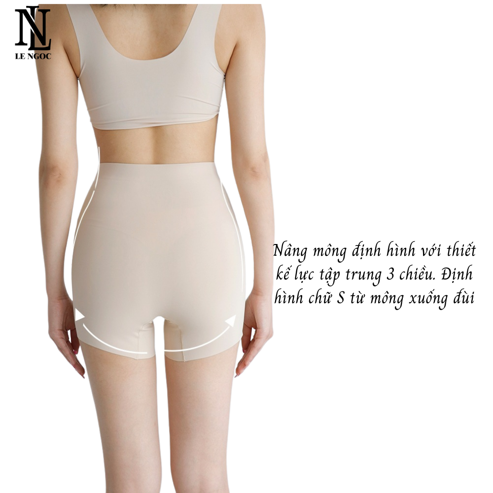 Quần gen nịt bụng lưng cao, quần nịt bụng 3 nấc cài trước đúc su nguyên khối tạo eo thon cao cấp - LN154