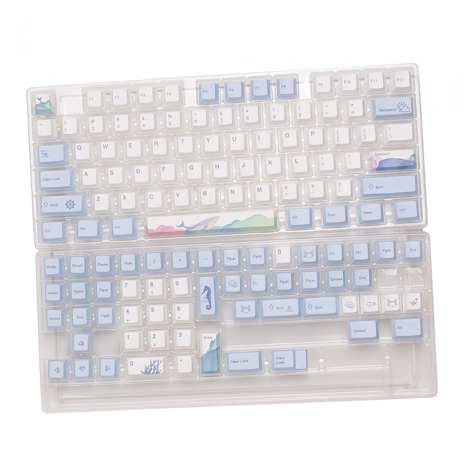 129 Keys PBT Keycaps Set Durable Theme for Mechanical Keyboards