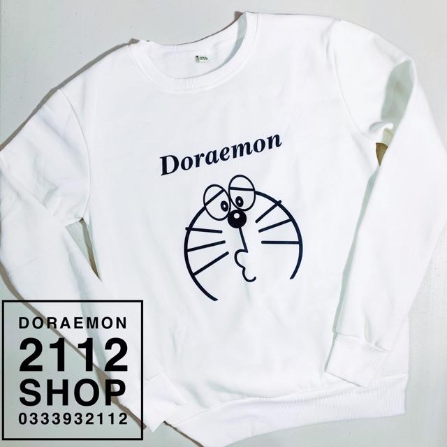 Áo sweater nam nữ Doraemon vải siêu mịn