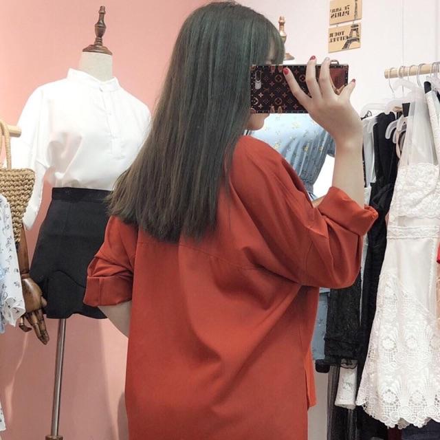 Sơ mi cổ vest trắng trơn
