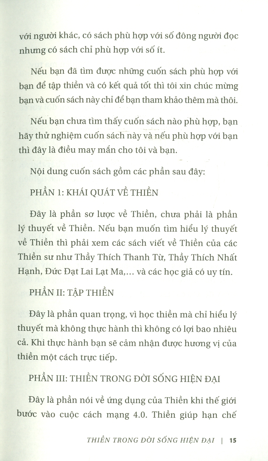 Thiền Trong Đời Sống Hiện Đại