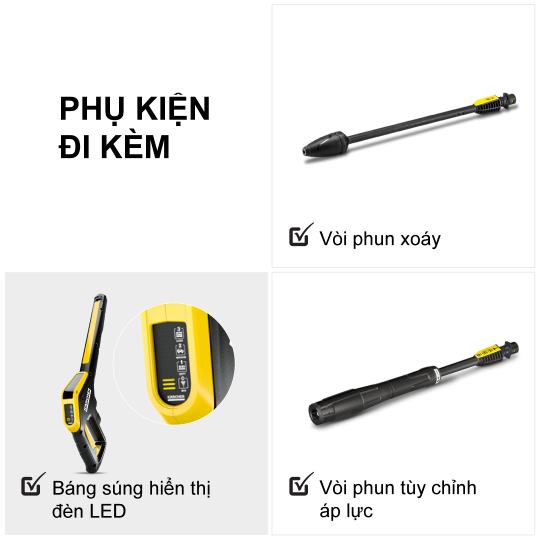 Máy phun rửa áp lực cao Karcher K 5 Power Control