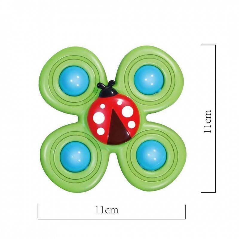 Set 3 con quay spinner, chong chóng dính tường, âm thanh vui nhộn cho bé