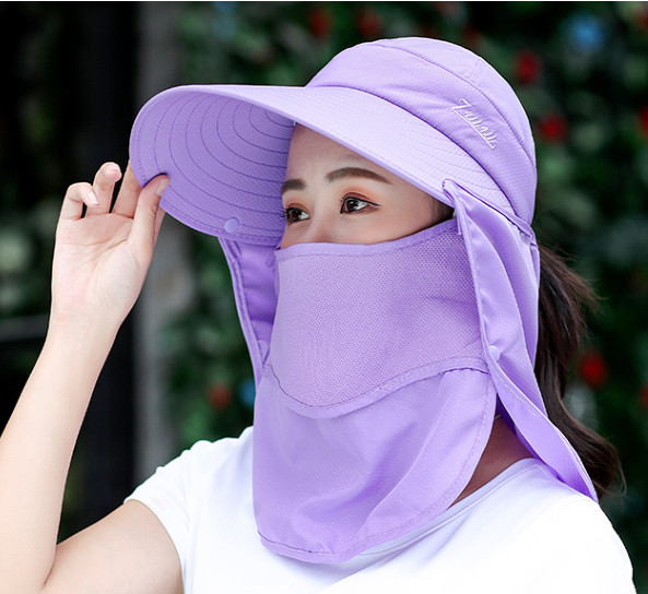 Nón chống nắng ninja kèm khẩu trang 360 độ, mũ chống nắng nữ thời trang