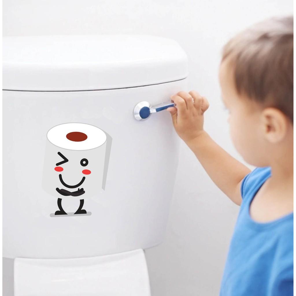 Decal dán nắp bồn cầu WC giá rẻ