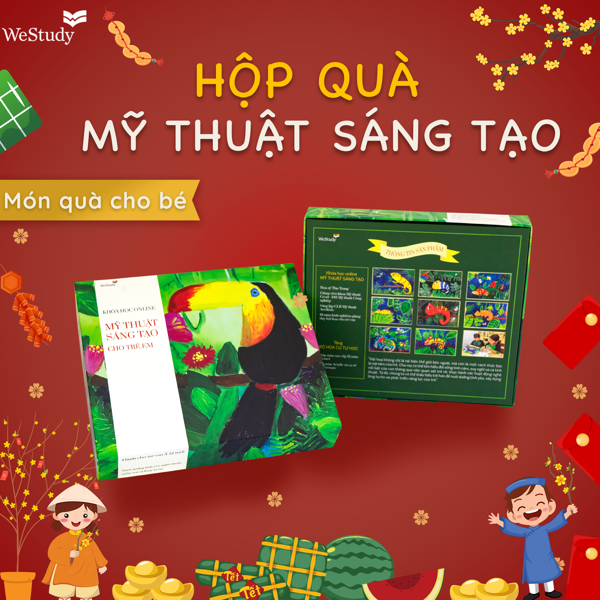 WeStudy - Hộp quà Khoá học Mỹ thuật sáng tạo