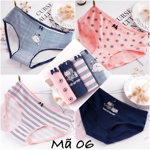 HỘP 04 QUẦN LÓT COTTON CHẤT ĐẸP