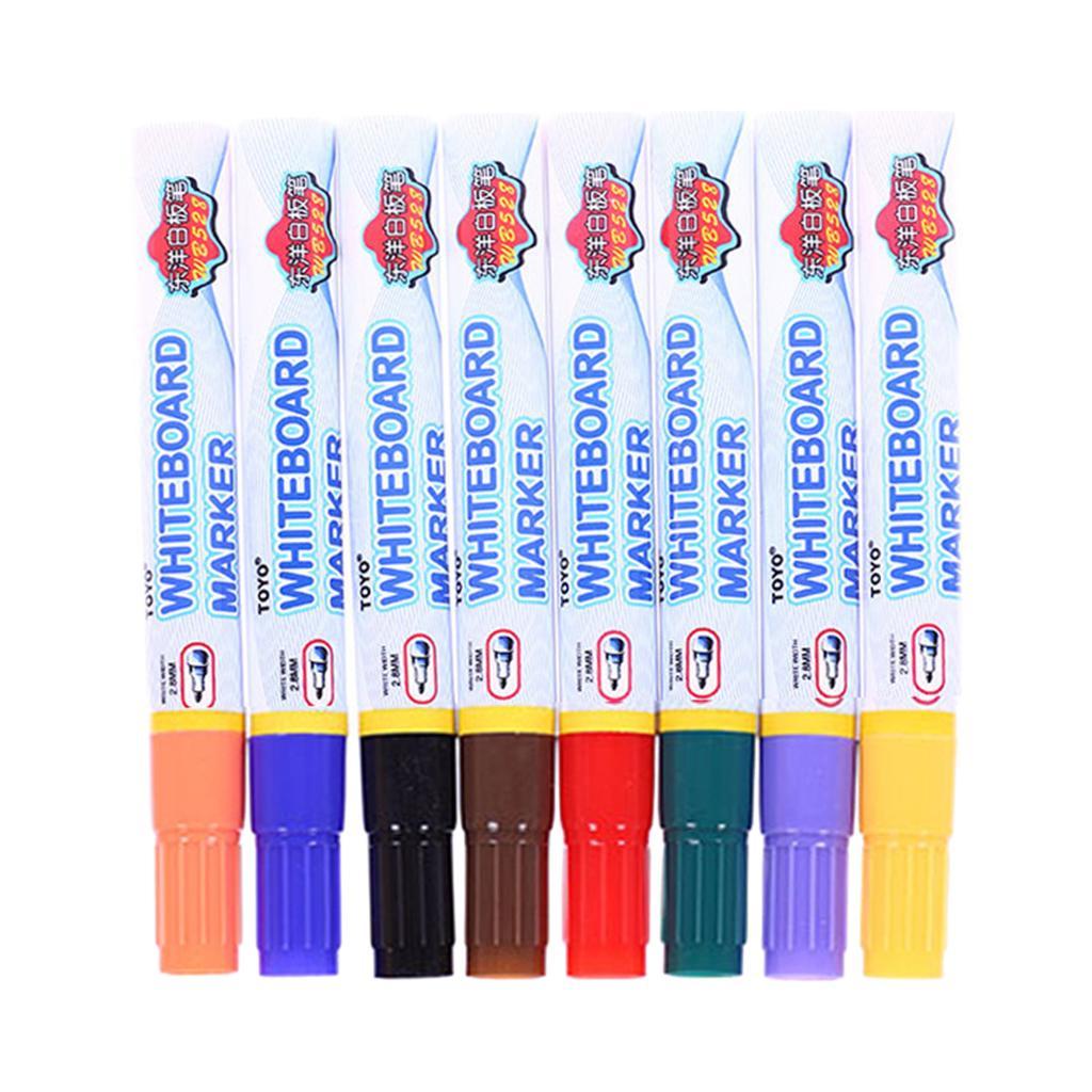 8x Whiteboard Marker Kids Markers Pen for Paper Glass Ceramic Painting