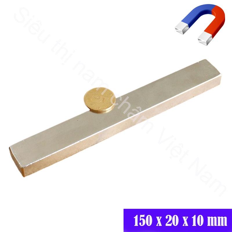 Nam châm lực hút mạnh kích thước 150x20x10mm